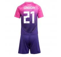 Niemcy Ilkay Gundogan #21 Koszulka Wyjazdowa dzieci ME 2024 Krótki Rękaw (+ krótkie spodenki)