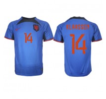 Nizozemska Davy Klaassen #14 Koszulka Wyjazdowa MŚ 2022 Krótki Rękaw