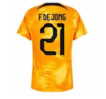 Nizozemska Frenkie de Jong #21 Koszulka Podstawowa MŚ 2022 Krótki Rękaw