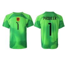 Nizozemska Remko Pasveer #1 Bramkarskie Koszulka Podstawowa MŚ 2022 Krótki Rękaw