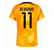 Nizozemska Steven Berghuis #11 Koszulka Podstawowa MŚ 2022 Krótki Rękaw