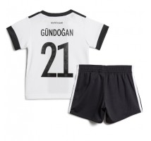 Njemačka Ilkay Gundogan #21 Koszulka Podstawowa dzieci MŚ 2022 Krótki Rękaw (+ krótkie spodenki)