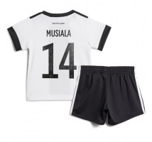 Njemačka Jamal Musiala #14 Koszulka Podstawowa dzieci MŚ 2022 Krótki Rękaw (+ krótkie spodenki)