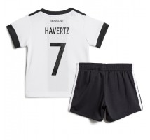 Njemačka Kai Havertz #7 Koszulka Podstawowa dzieci MŚ 2022 Krótki Rękaw (+ krótkie spodenki)