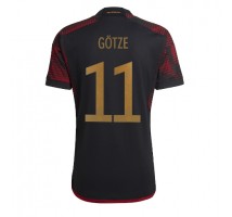 Njemačka Mario Gotze #11 Koszulka Wyjazdowa MŚ 2022 Krótki Rękaw