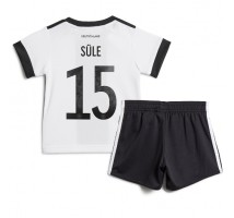 Njemačka Niklas Sule #15 Koszulka Podstawowa dzieci MŚ 2022 Krótki Rękaw (+ krótkie spodenki)