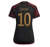 Njemačka Serge Gnabry #10 Koszulka Wyjazdowa damskie MŚ 2022 Krótki Rękaw