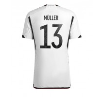 Njemačka Thomas Muller #13 Koszulka Podstawowa MŚ 2022 Krótki Rękaw
