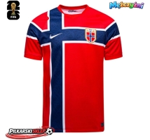Norwegia Koszulka Podstawowa MŚ 2026 Krótki Rękaw