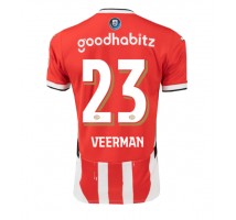 PSV Eindhoven Joey Veerman #23 Koszulka Podstawowa 2024-25 Krótki Rękaw
