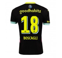 PSV Eindhoven Olivier Boscagli #18 Koszulka Wyjazdowa 2024-25 Krótki Rękaw