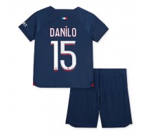 Paris Saint-Germain Danilo Pereira #15 Koszulka Podstawowa dzieci 2023-24 Krótki Rękaw (+ krótkie spodenki)