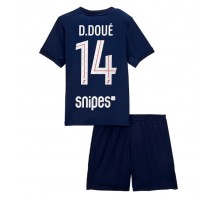 Paris Saint-Germain Desire Doue #14 Koszulka Podstawowa dzieci 2025-26 Krótki Rękaw (+ krótkie spodenki)