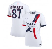 Paris Saint-Germain Joao Neves #87 Koszulka Wyjazdowa damskie 2024-25 Krótki Rękaw