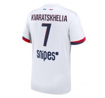 Paris Saint-Germain Khvicha Kvaratskhelia #7 Koszulka Wyjazdowa 2025-26 Krótki Rękaw
