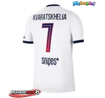 Paris Saint-Germain Khvicha Kvaratskhelia #7 Koszulka Wyjazdowa 2026-27 Krótki Rękaw