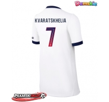 Paris Saint-Germain Khvicha Kvaratskhelia #7 Koszulka Wyjazdowa damskie 2026-27 Krótki Rękaw