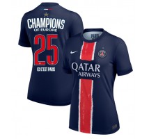 Paris Saint-Germain Koszulka Podstawowa damskie 2024-25 UCL Champions Krótki Rękaw