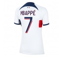 Paris Saint-Germain Kylian Mbappe #7 Koszulka Wyjazdowa damskie 2023-24 Krótki Rękaw