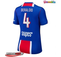 Paris Saint-Germain Lucas Beraldo #4 Koszulka Podstawowa damskie 2026-27 Krótki Rękaw