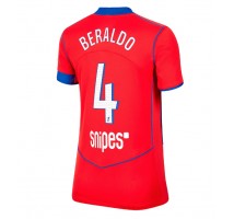 Paris Saint-Germain Lucas Beraldo #4 Koszulka Trzecia damskie 2025-26 Krótki Rękaw Paris Saint-Germain Lucas Beraldo #4 Koszulka Trzecia damskie 2025-26 Krótki Rękaw