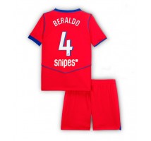 Paris Saint-Germain Lucas Beraldo #4 Koszulka Trzecia dzieci 2025-26 Krótki Rękaw (+ krótkie spodenki)