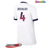 Paris Saint-Germain Lucas Beraldo #4 Koszulka Wyjazdowa damskie 2026-27 Krótki Rękaw