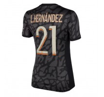 Paris Saint-Germain Lucas Hernandez #21 Koszulka Trzecia damskie 2023-24 Krótki Rękaw