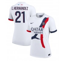 Paris Saint-Germain Lucas Hernandez #21 Koszulka Wyjazdowa damskie 2024-25 Krótki Rękaw