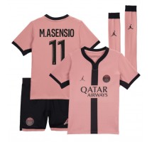 Paris Saint-Germain Marco Asensio #11 Koszulka Trzecia dzieci 2024-25 Krótki Rękaw (+ krótkie spodenki)
