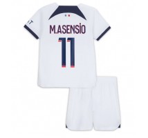 Paris Saint-Germain Marco Asensio #11 Koszulka Wyjazdowa dzieci 2023-24 Krótki Rękaw (+ krótkie spodenki)