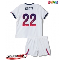 Paris Saint-Germain Mika Godts #22 Koszulka Wyjazdowa dzieci 2026-27 Krótki Rękaw (+ krótkie spodenki)