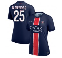 Paris Saint-Germain Nuno Mendes #25 Koszulka Podstawowa damskie 2024-25 Krótki Rękaw