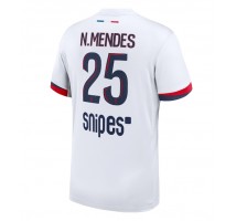 Paris Saint-Germain Nuno Mendes #25 Koszulka Wyjazdowa 2025-26 Krótki Rękaw
