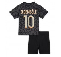 Paris Saint-Germain Ousmane Dembele #10 Koszulka Trzecia dzieci 2023-24 Krótki Rękaw (+ krótkie spodenki)