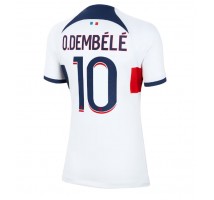 Paris Saint-Germain Ousmane Dembele #10 Koszulka Wyjazdowa damskie 2023-24 Krótki Rękaw