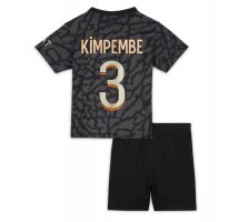 Paris Saint-Germain Presnel Kimpembe #3 Koszulka Trzecia dzieci 2023-24 Krótki Rękaw (+ krótkie spodenki)