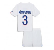 Paris Saint-Germain Presnel Kimpembe #3 Koszulka Wyjazdowa dzieci 2023-24 Krótki Rękaw (+ krótkie spodenki)