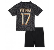 Paris Saint-Germain Vitinha Ferreira #17 Koszulka Trzecia dzieci 2023-24 Krótki Rękaw (+ krótkie spodenki)