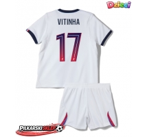 Paris Saint-Germain Vitinha #17 Koszulka Wyjazdowa dzieci 2026-27 Krótki Rękaw (+ krótkie spodenki)