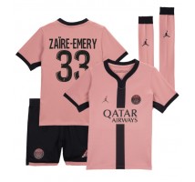 Paris Saint-Germain Warren Zaire-Emery #33 Koszulka Trzecia dzieci 2024-25 Krótki Rękaw (+ krótkie spodenki)