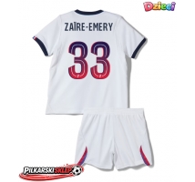 Paris Saint-Germain Warren Zaire-Emery #33 Koszulka Wyjazdowa dzieci 2026-27 Krótki Rękaw (+ krótkie spodenki)