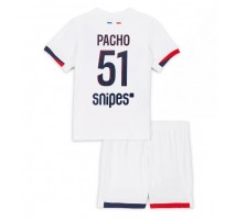 Paris Saint-Germain Willian Pacho #51 Koszulka Wyjazdowa dzieci 2025-26 Krótki Rękaw (+ krótkie spodenki)