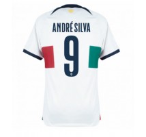 Portugal Andre Silva #9 Koszulka Wyjazdowa MŚ 2022 Krótki Rękaw