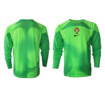 Portugal Bramkarskie Koszulka Podstawowa MŚ 2022 Długi Rękaw