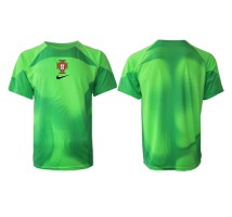Portugal Bramkarskie Koszulka Podstawowa MŚ 2022 Krótki Rękaw