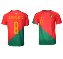 Portugal Bruno Fernandes #8 Koszulka Podstawowa MŚ 2022 Krótki Rękaw