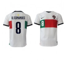 Portugal Bruno Fernandes #8 Koszulka Wyjazdowa MŚ 2022 Krótki Rękaw