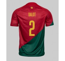 Portugal Diogo Dalot #2 Koszulka Podstawowa MŚ 2022 Krótki Rękaw