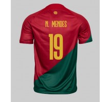 Portugal Nuno Mendes #19 Koszulka Podstawowa MŚ 2022 Krótki Rękaw
